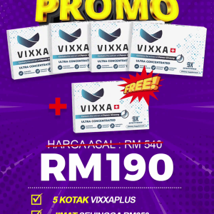 Pakej Super Nikmat (Flash Sale) - 4 kotak Vixxa + 1 Percuma