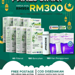 Pakej Jimat (6 Kotak Biokenaf) Free Tumbler + 2 PROBIOTIK